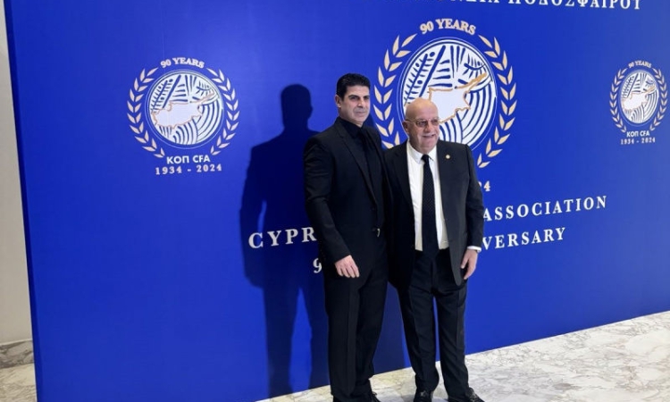 Георги Иванов бе официален гост на честванията по повод 90-годишнината на Кипърската футболна федерация
