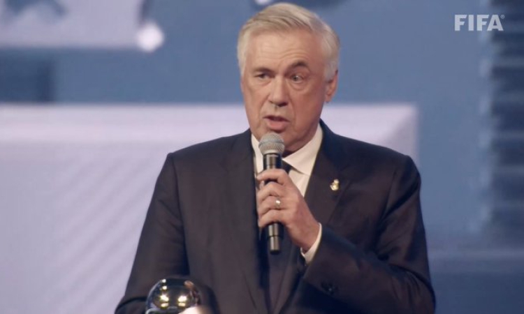 Анчелоти е най-добрият треньор за 2024