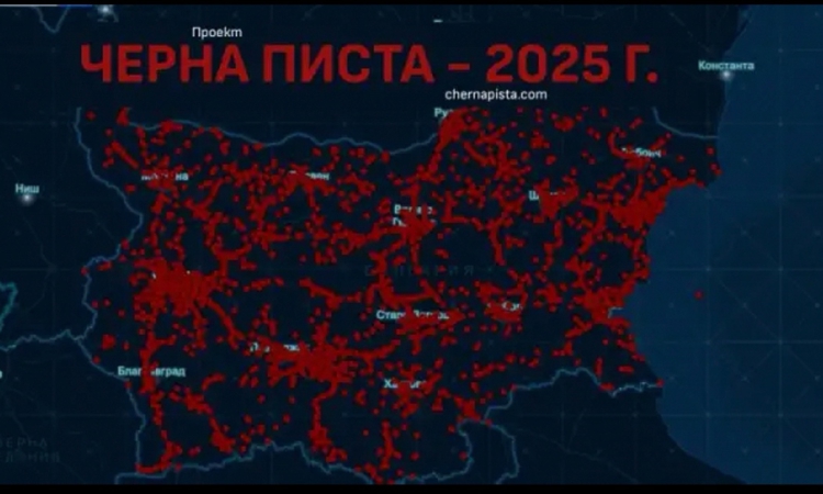 18-годишно момче създаде карта на катастрофите в България „Черна писта”