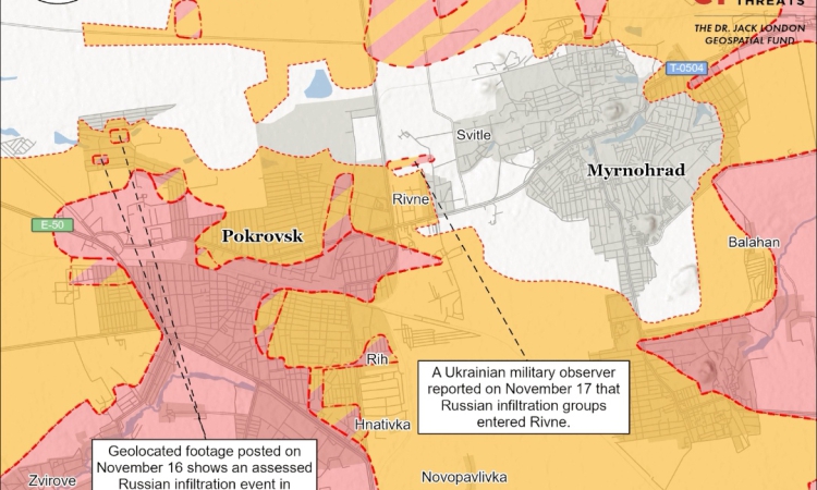 ISW: Русия се опитва да обкръжи украинската армия в района на Покровск - Мирноград