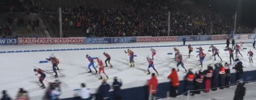 Смесената щафета по биатлон на Франция ликува в Йостерсунд