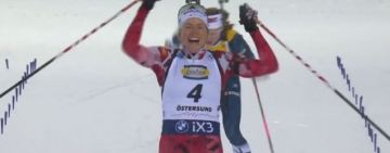 Лиза-Тереза Хаузер спечели драматичното преследване от СК по биатлон в Йостерсунд