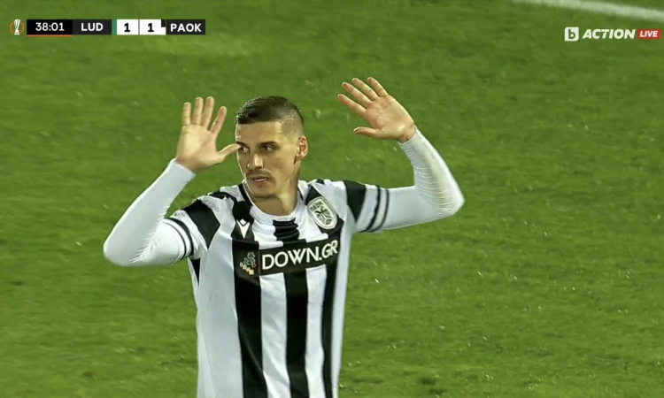 Лудогорец и ПАОК не се победиха в истински спектакъл, Десподов с гол и асистенция