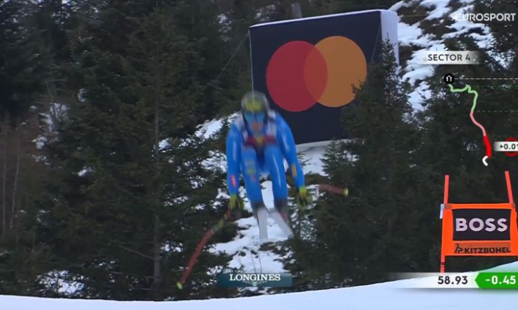Италианец ликува в спускането в Кицбюел