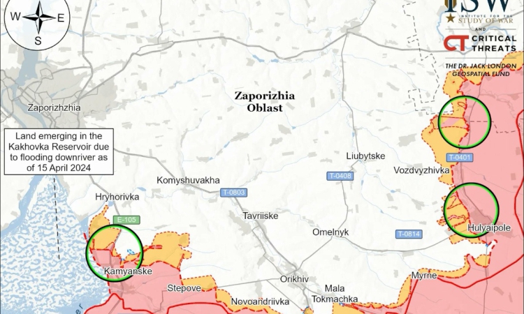 Руските войски са превзели 245 кв. км. украинска територия през януари