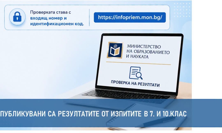Излязоха резултатите от НВО в края на 7. и 10. клас